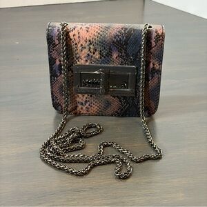 H&M Multicolor Snake Print Crossbody Bag